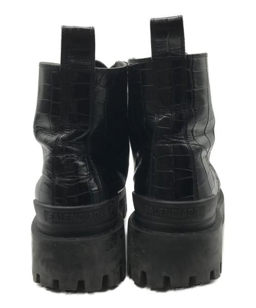 BALENCIAGA（バレンシアガ）BALENCIAGA (バレンシアガ) STRIKE LACE-UP BOOTS ブラック サイズ:44の古着・服飾アイテム