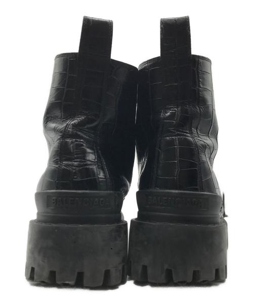 BALENCIAGA（バレンシアガ）BALENCIAGA (バレンシアガ) STRIKE LACE-UP BOOTS ブラック サイズ:44の古着・服飾アイテム