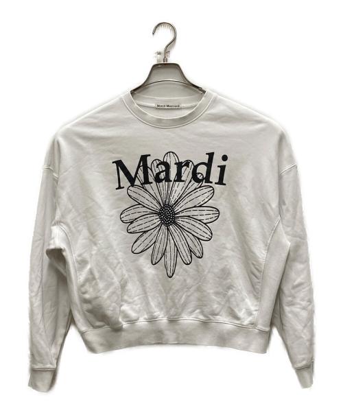 Mardi Mercredi（マルディメクルディ）MARDI MERCREDI (マルディメクルディ) ロゴスウェット ホワイト サイズ:FREEの古着・服飾アイテム