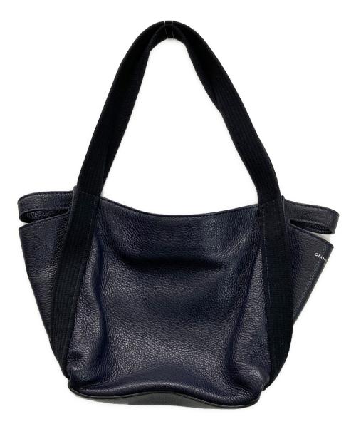 GIANNI CHIARINI（ジャンニ キアリーニ）GIANNI CHIARINI (ジャンニ キアリーニ) シボ革 ワンショルダーバッグ ネイビーの古着・服飾アイテム