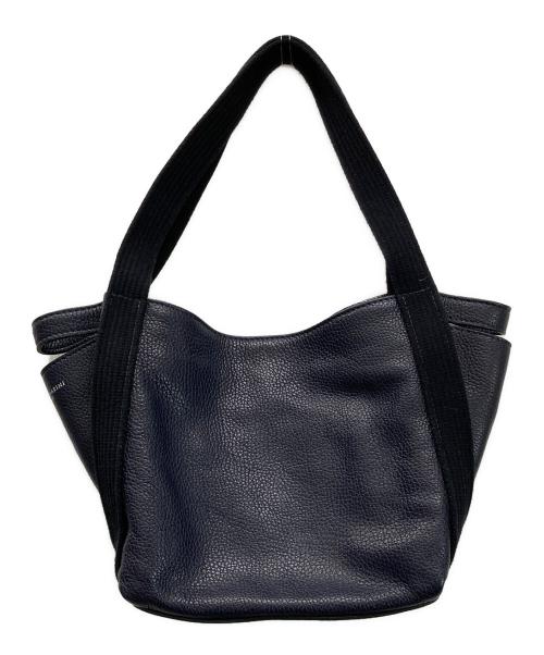 GIANNI CHIARINI（ジャンニ キアリーニ）GIANNI CHIARINI (ジャンニ キアリーニ) シボ革 ワンショルダーバッグ ネイビーの古着・服飾アイテム