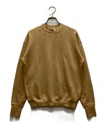 HELMUT LANG（ヘルムートラング）の古着「ダメージ加工スウェット」｜ベージュ