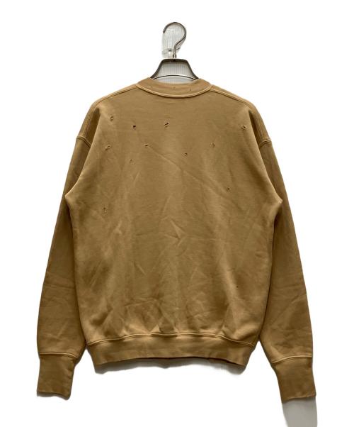 HELMUT LANG（ヘルムートラング）HELMUT LANG (ヘルムートラング) ダメージ加工スウェット ベージュ サイズ:Sの古着・服飾アイテム