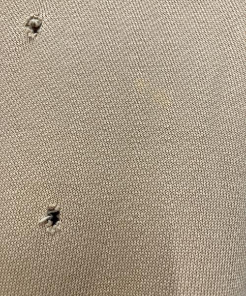 HELMUT LANG（ヘルムートラング）HELMUT LANG (ヘルムートラング) ダメージ加工スウェット ベージュ サイズ:Sの古着・服飾アイテム
