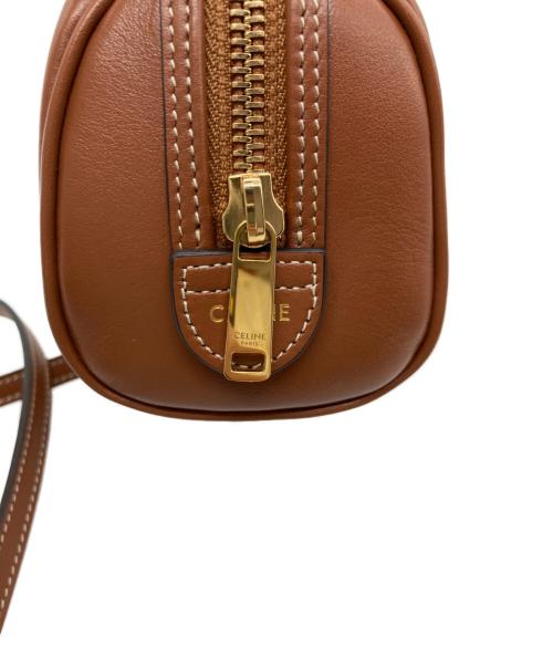 CELINE（セリーヌ）CELINE (セリーヌ) キュイル トリオンフ ミニ ボストンバッグ ブラウンの古着・服飾アイテム