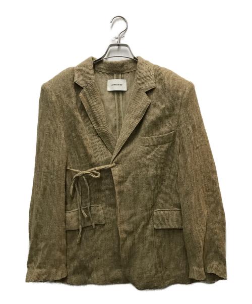la peau de gem（ラポドゥジェム）la peau de gem (ラポドゥジェム) dry mesh jacket ベージュ サイズ:FREEの古着・服飾アイテム