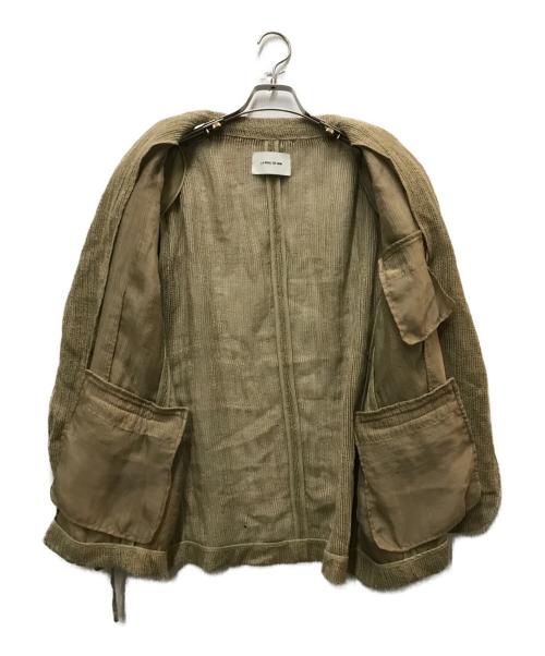 la peau de gem（ラポドゥジェム）la peau de gem (ラポドゥジェム) dry mesh jacket ベージュ サイズ:FREEの古着・服飾アイテム