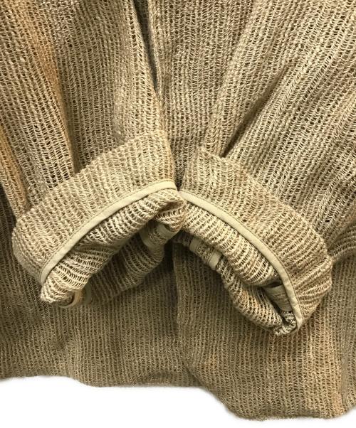 la peau de gem（ラポドゥジェム）la peau de gem (ラポドゥジェム) dry mesh jacket ベージュ サイズ:FREEの古着・服飾アイテム