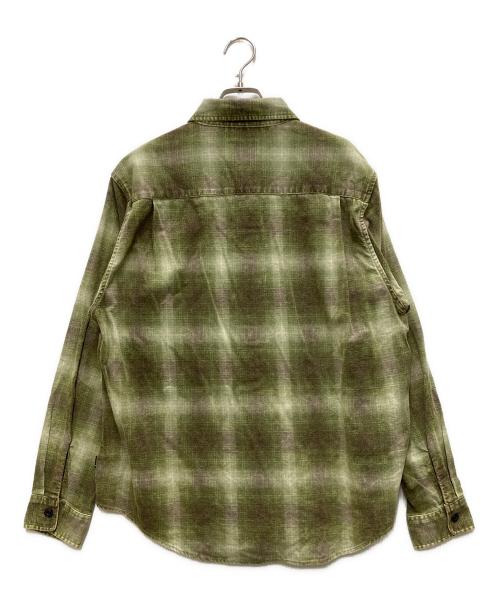stussy（ステューシー）stussy (ステューシー) Rocco Plaid Shirt グリーン サイズ:Sの古着・服飾アイテム