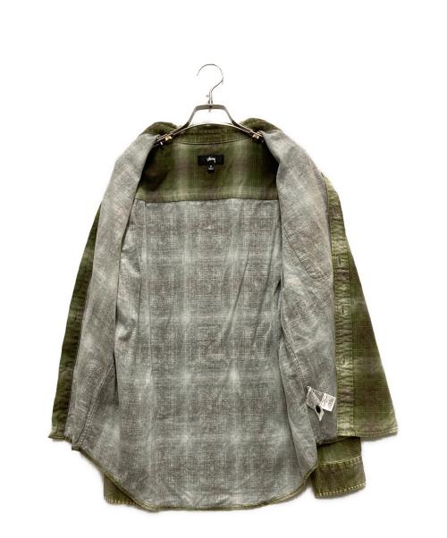 stussy（ステューシー）stussy (ステューシー) Rocco Plaid Shirt グリーン サイズ:Sの古着・服飾アイテム