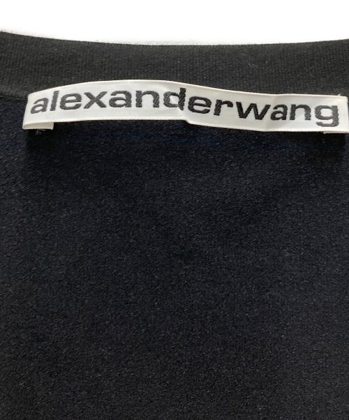 ALEXANDER WANG（アレキサンダー・ワン）ALEXANDER WANG (アレキサンダー・ワン) ラインストーンクロップドカーデ ブラック サイズ:XSの古着・服飾アイテム