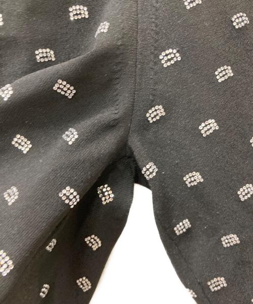 ALEXANDER WANG（アレキサンダー・ワン）ALEXANDER WANG (アレキサンダー・ワン) ラインストーンクロップドカーデ ブラック サイズ:XSの古着・服飾アイテム