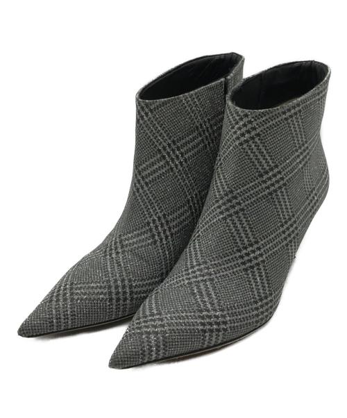 JIMMY CHOO（ジミーチュウ）JIMMY CHOO (ジミーチュウ) MARINDA 65  ピンヒールパンプス シルバー サイズ:36の古着・服飾アイテム
