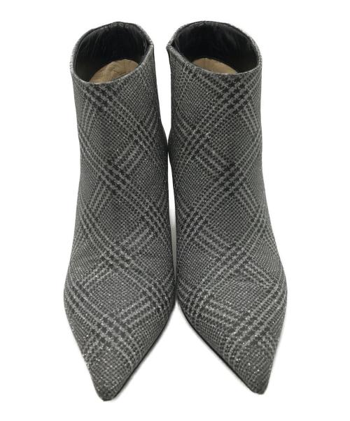 JIMMY CHOO（ジミーチュウ）JIMMY CHOO (ジミーチュウ) MARINDA 65  ピンヒールパンプス シルバー サイズ:36の古着・服飾アイテム