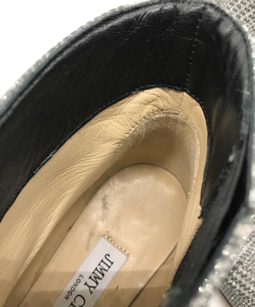 JIMMY CHOO（ジミーチュウ）JIMMY CHOO (ジミーチュウ) MARINDA 65  ピンヒールパンプス シルバー サイズ:36の古着・服飾アイテム