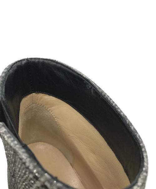 JIMMY CHOO（ジミーチュウ）JIMMY CHOO (ジミーチュウ) MARINDA 65  ピンヒールパンプス シルバー サイズ:36の古着・服飾アイテム