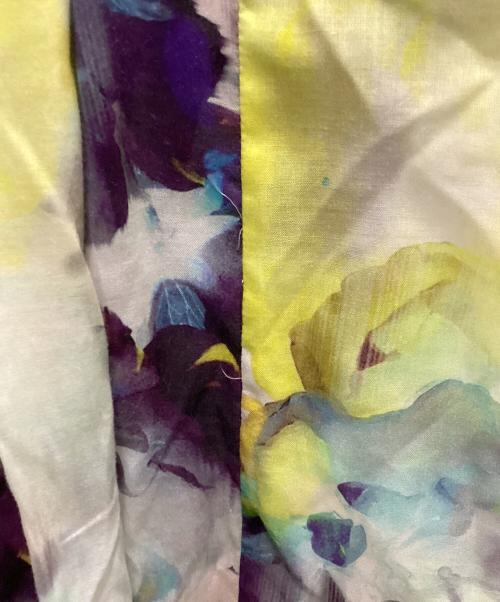 PAUL SMITH（ポールスミス）Paul Smith (ポールスミス) フローラルドレス パープル×イエロー サイズ:42の古着・服飾アイテム
