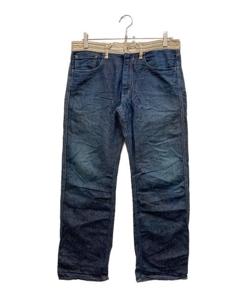 COMME des GARCONS HOMME（コムデギャルソン オム）COMME des GARCONS HOMME (コムデギャルソン オム) リネン混デニムパンツ インディゴ サイズ:XSの古着・服飾アイテム