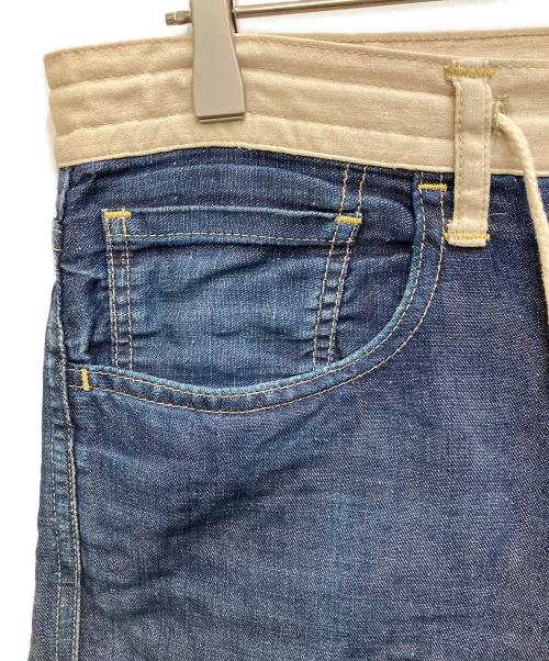 COMME des GARCONS HOMME（コムデギャルソン オム）COMME des GARCONS HOMME (コムデギャルソン オム) リネン混デニムパンツ インディゴ サイズ:XSの古着・服飾アイテム