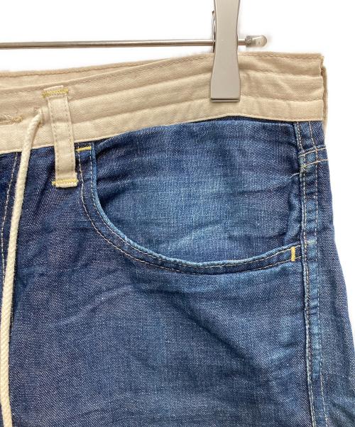 COMME des GARCONS HOMME（コムデギャルソン オム）COMME des GARCONS HOMME (コムデギャルソン オム) リネン混デニムパンツ インディゴ サイズ:XSの古着・服飾アイテム