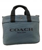 COACHコーチ）の古着「トート20 カラーブロック」｜ネイビー