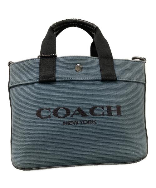 COACH（コーチ）COACH (コーチ) トート20 カラーブロック ネイビーの古着・服飾アイテム