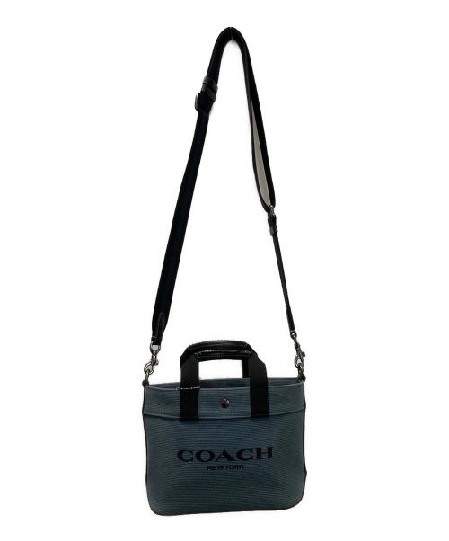 COACH（コーチ）COACH (コーチ) トート20 カラーブロック ネイビーの古着・服飾アイテム