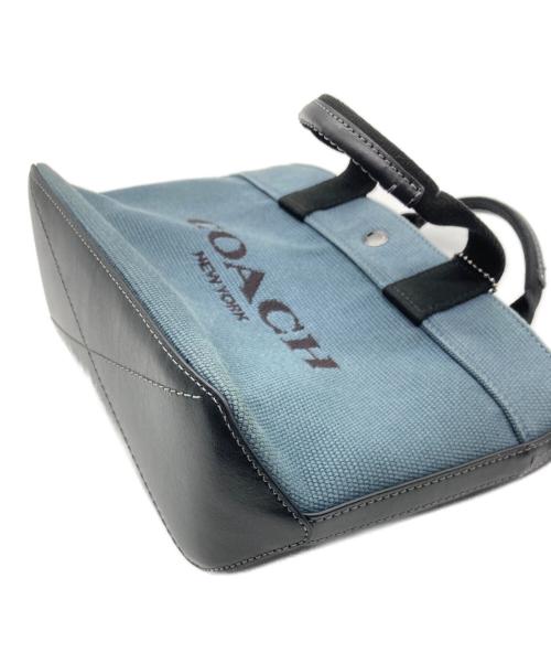 COACH（コーチ）COACH (コーチ) トート20 カラーブロック ネイビーの古着・服飾アイテム