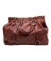 MIU MIU（ミュウミュウ）の古着「VITELLO LUX 2wayバッグ」｜レッド