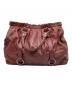 MIU MIU (ミュウミュウ) VITELLO LUX 2wayバッグ レッド：70000円