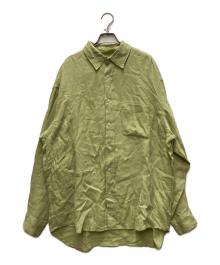 BANANA REPUBLIC（バナナリパブリック）の古着「90s リネンシャツ」｜グリーン