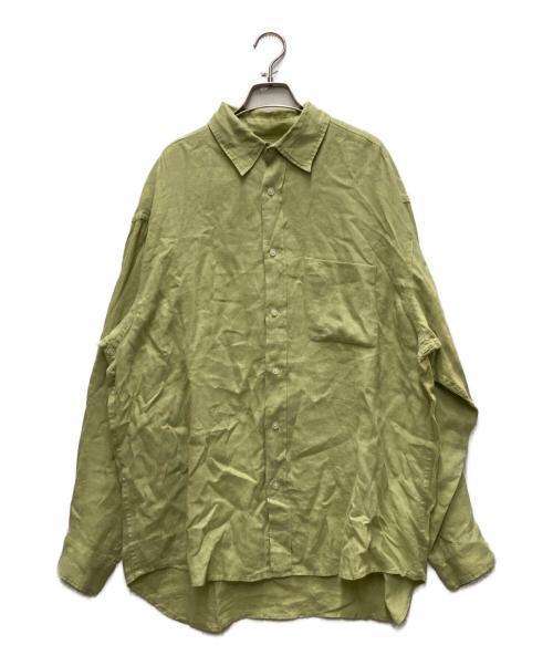 BANANA REPUBLIC（バナナリパブリック）BANANA REPUBLIC (バナナリパブリック) 90s リネンシャツ グリーン サイズ:Lの古着・服飾アイテム