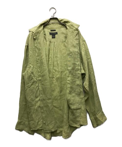 BANANA REPUBLIC（バナナリパブリック）BANANA REPUBLIC (バナナリパブリック) 90s リネンシャツ グリーン サイズ:Lの古着・服飾アイテム