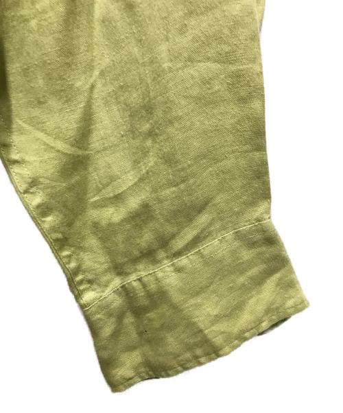 BANANA REPUBLIC（バナナリパブリック）BANANA REPUBLIC (バナナリパブリック) 90s リネンシャツ グリーン サイズ:Lの古着・服飾アイテム