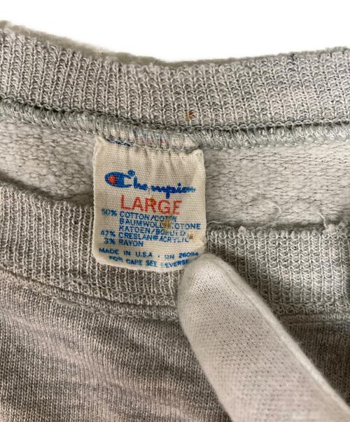 Champion（チャンピオン）Champion (チャンピオン) 80’s ラグランスウェット グレー サイズ:Lの古着・服飾アイテム
