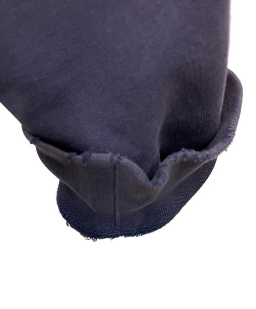 Maison Margiela（メゾンマルジェラ）Maison Margiela (メゾンマルジェラ) 20AW Leather Elbow Patch Zip-up Hoodie ネイビー サイズ:50の古着・服飾アイテム