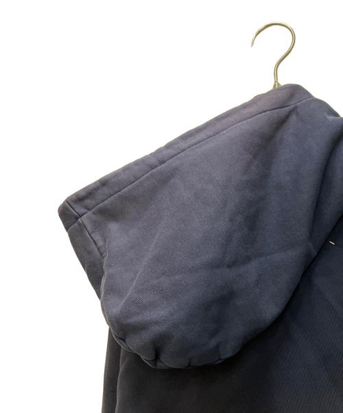 Maison Margiela（メゾンマルジェラ）Maison Margiela (メゾンマルジェラ) 20AW Leather Elbow Patch Zip-up Hoodie ネイビー サイズ:50の古着・服飾アイテム