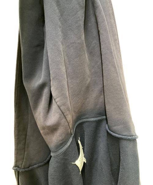 Maison Margiela（メゾンマルジェラ）Maison Margiela (メゾンマルジェラ) 20AW Leather Elbow Patch Zip-up Hoodie ネイビー サイズ:50の古着・服飾アイテム