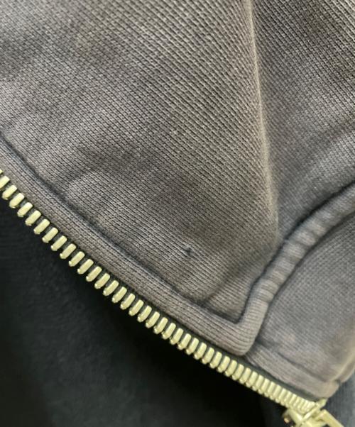 Maison Margiela（メゾンマルジェラ）Maison Margiela (メゾンマルジェラ) 20AW Leather Elbow Patch Zip-up Hoodie ネイビー サイズ:50の古着・服飾アイテム