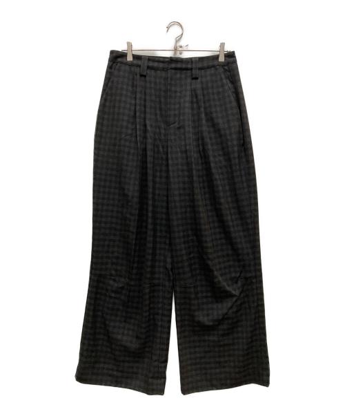 Jaded London（ジェイデッドロンドン）Jaded London (ジェイデッドロンドン) 1タック チェックパンツ ブラック サイズ:30の古着・服飾アイテム