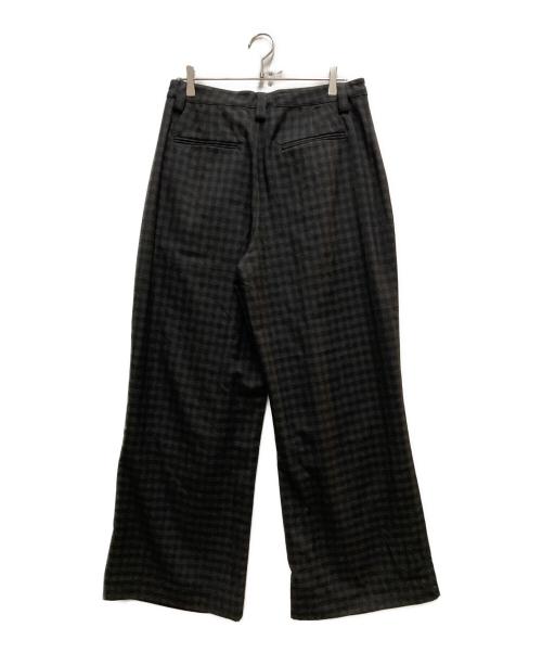 Jaded London（ジェイデッドロンドン）Jaded London (ジェイデッドロンドン) 1タック チェックパンツ ブラック サイズ:30の古着・服飾アイテム