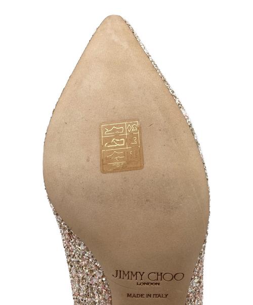JIMMY CHOO（ジミーチュウ）JIMMY CHOO (ジミーチュウ) ROMY60 グリッターパンプス マルチカラー サイズ:37の古着・服飾アイテム