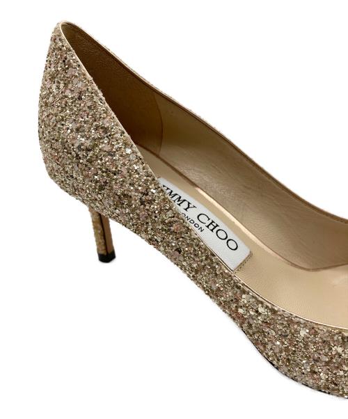 JIMMY CHOO（ジミーチュウ）JIMMY CHOO (ジミーチュウ) ROMY60 グリッターパンプス マルチカラー サイズ:37の古着・服飾アイテム