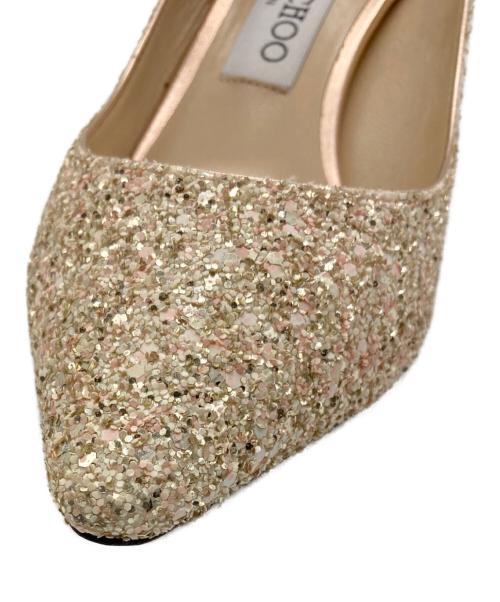 JIMMY CHOO（ジミーチュウ）JIMMY CHOO (ジミーチュウ) ROMY60 グリッターパンプス マルチカラー サイズ:37の古着・服飾アイテム