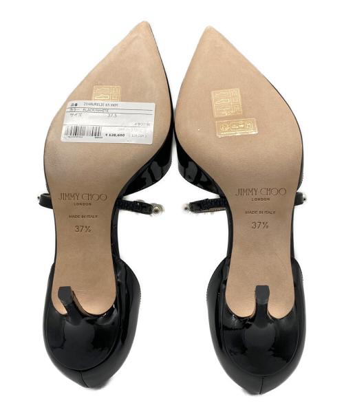 JIMMY CHOO（ジミーチュウ）JIMMY CHOO (ジミーチュウ) AURELIE65 エナメルパンプス ブラック サイズ:37.5の古着・服飾アイテム