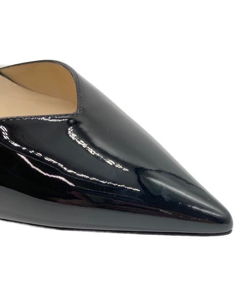 JIMMY CHOO（ジミーチュウ）JIMMY CHOO (ジミーチュウ) AURELIE65 エナメルパンプス ブラック サイズ:37.5の古着・服飾アイテム
