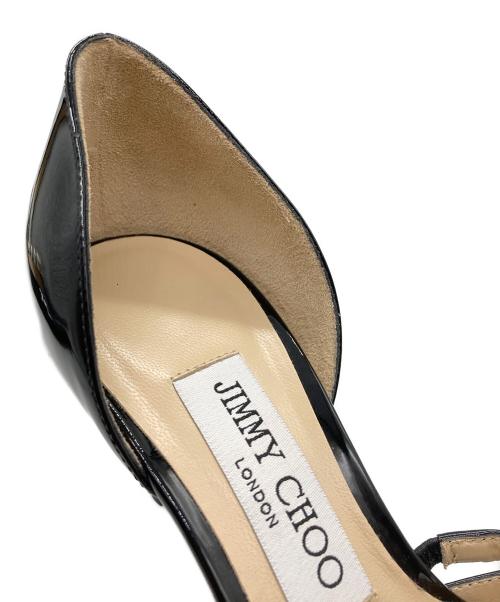 JIMMY CHOO（ジミーチュウ）JIMMY CHOO (ジミーチュウ) AURELIE65 エナメルパンプス ブラック サイズ:37.5の古着・服飾アイテム
