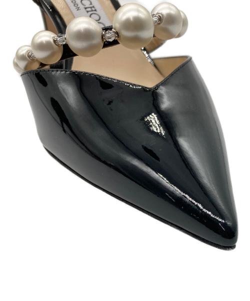 JIMMY CHOO（ジミーチュウ）JIMMY CHOO (ジミーチュウ) AURELIE65 エナメルパンプス ブラック サイズ:37.5の古着・服飾アイテム