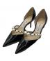 JIMMY CHOO（ジミーチュウ）の古着「AURELIE65 エナメルパンプス」｜ブラック