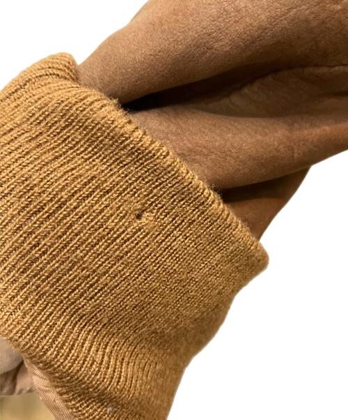 ERMENEGILDO ZEGNA（エルメネジルド・ゼニア）Ermenegildo Zegna (エルメネジルド・ゼニア) レザードライビングブルゾン ブラウン サイズ:Mの古着・服飾アイテム